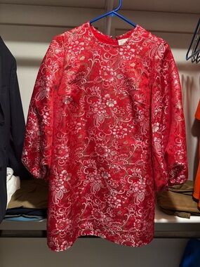 Red Hyacinth House Tuckernuck dress size small